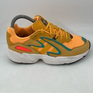 Adidas Unisex Kids Yung 96 Chasm- SZ 5 Youth -Yellow Shoes Sneakers